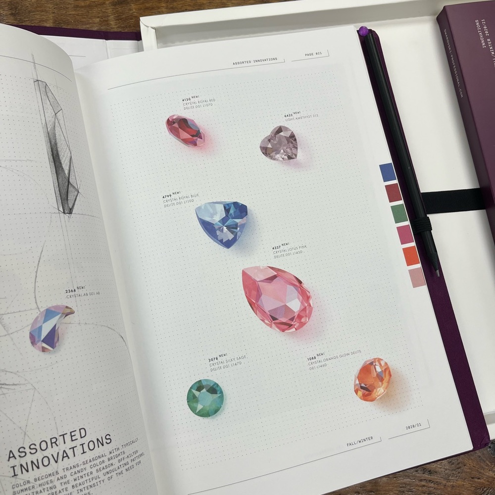 Set of 2 Swarovski crystal catalogues crystal collection book
